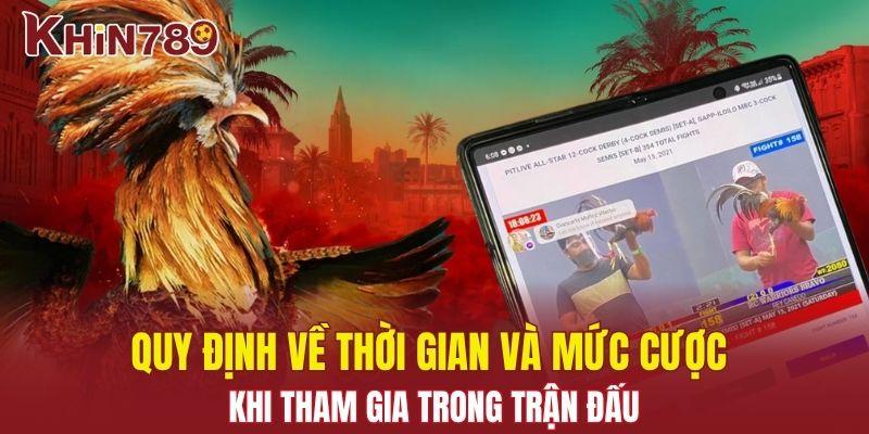 Sảnh S128 - Tận Hưởng Trận Đấu Đá Gà Kịch Tính Mỗi Ngày 2 Quy định về thời gian và mức cược trong trận đấu
