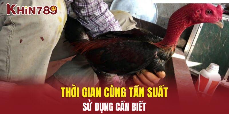 Bí Quyết Om Bóp Gà Chọi Đỉnh Cao Từ Những Sư Kê Lâu Năm 3 Thời gian cùng tần suất sử dụng cần biết